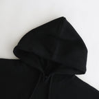 French Merino Hoodie #001 Black [TS233KN070]