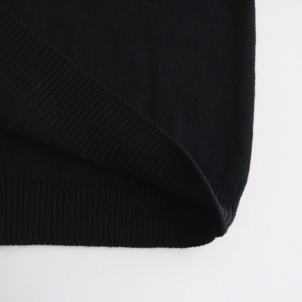 French Merino Hoodie #001 Black [TS233KN070]