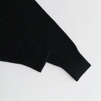French Merino Hoodie #001 Black [TS233KN070]
