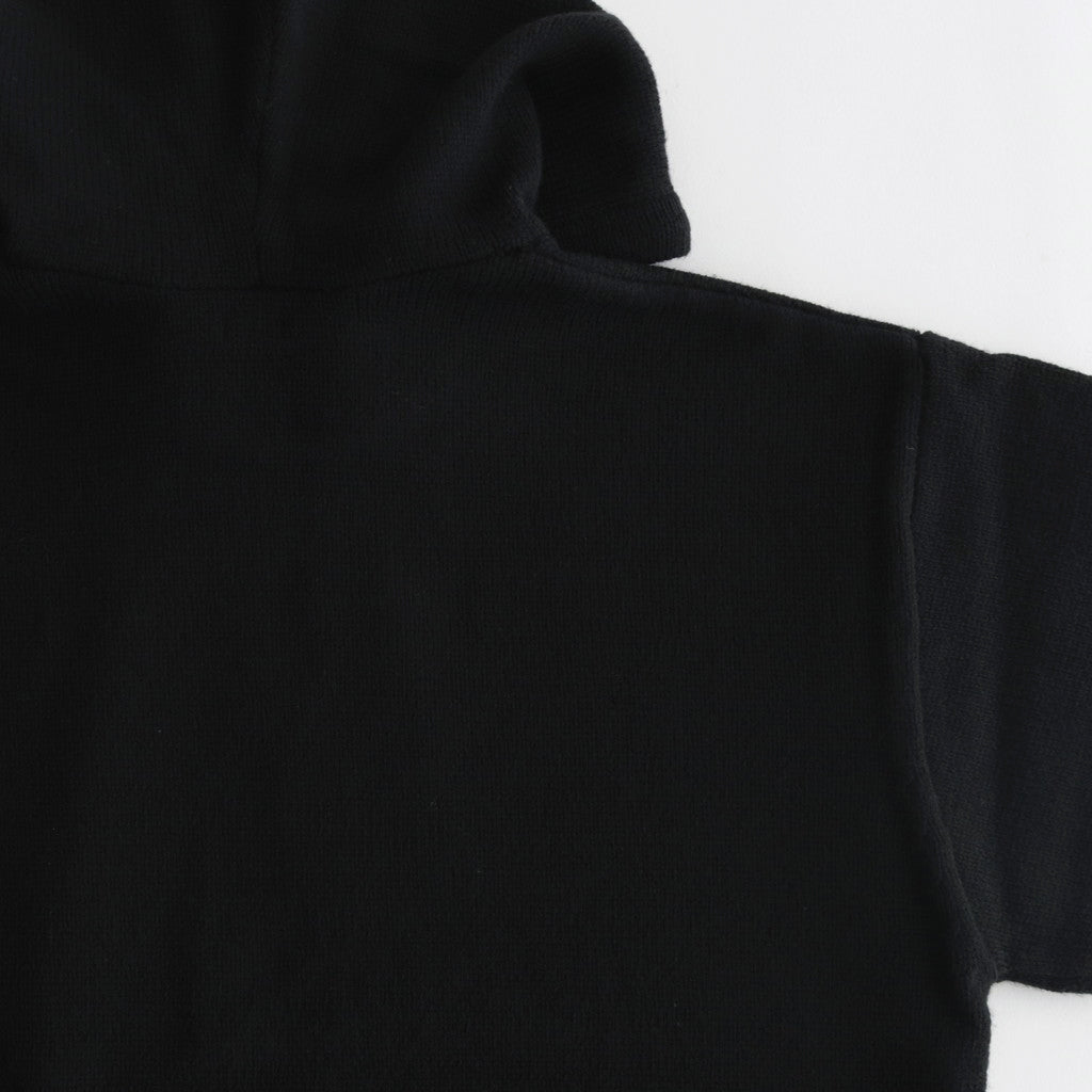 French Merino Hoodie #001 Black [TS233KN070]