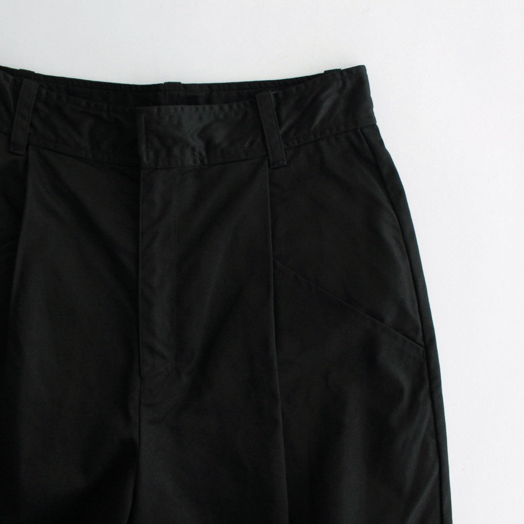 Cotton Weapon Tuck Wide PT #001 Black [TS233PT093]