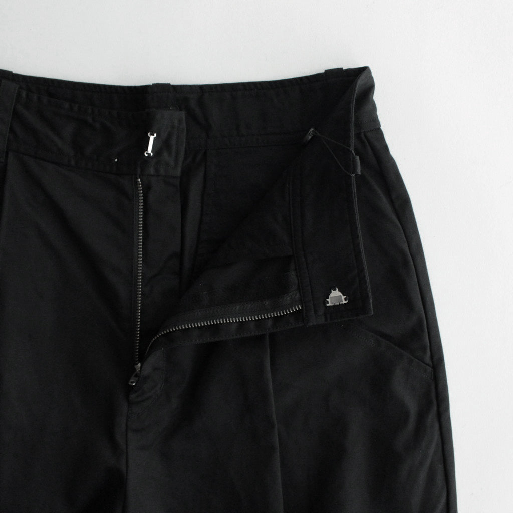 Cotton Weapon Tuck Wide PT #001 Black [TS233PT093]