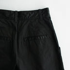 Cotton Weapon Tuck Wide PT #001 Black [TS233PT093]