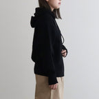 French Merino Hoodie #001 Black [TS233KN070]