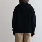 French Merino Hoodie #001 Black [TS233KN070]