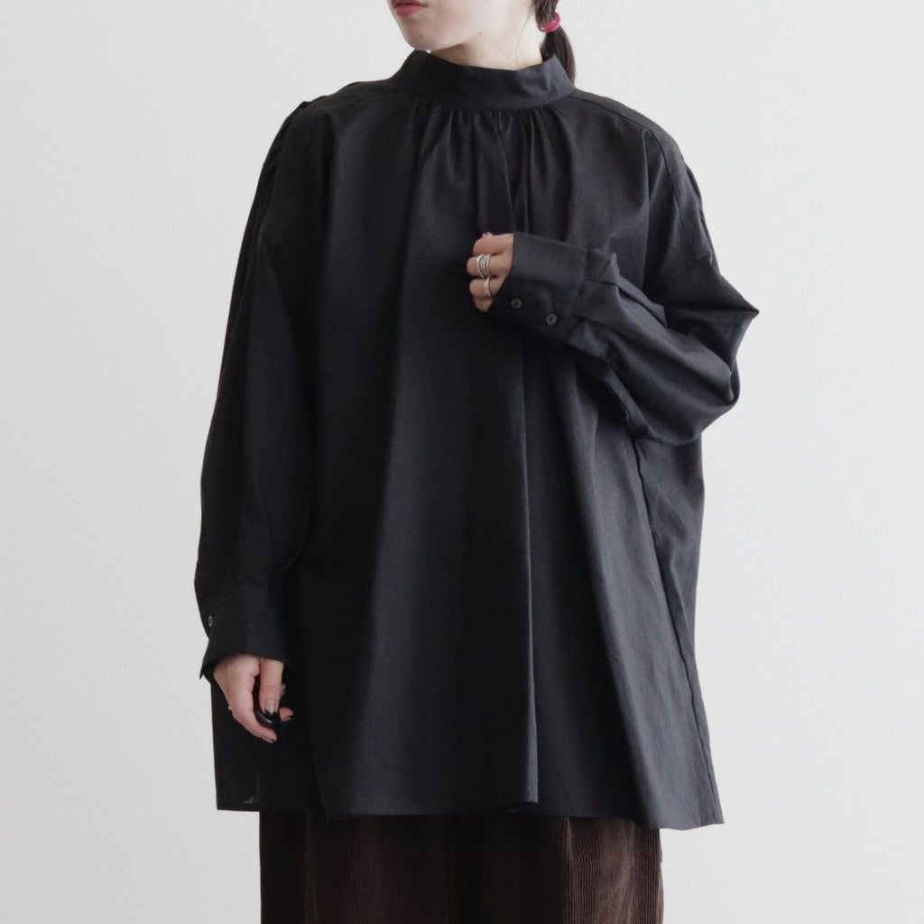 静寂の欠片 back open blouse #black [TLF-124-sh001-la]