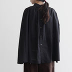 静寂の欠片 back open blouse #black [TLF-124-sh001-la]