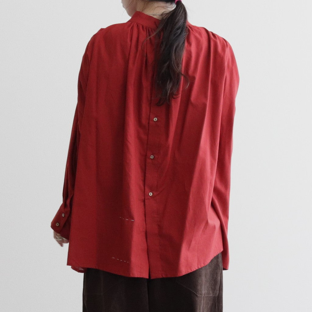 静寂の欠片 back open blouse #Agate red [TLF-124-sh001-la]
