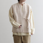 PANIER NO SLEEVE CARDIGAN #IVORY [26-0051A]