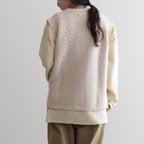 PANIER NO SLEEVE CARDIGAN #IVORY [26-0051A]