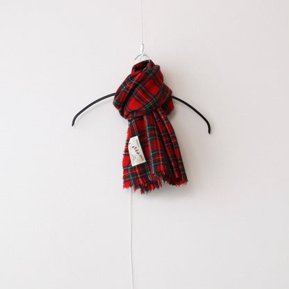 WOOL TARTAN CHECK MUFFLER #ROYAL STEWART [no.6541]