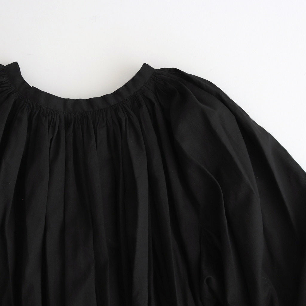GATHER SMOCK #black [no.6825] – DOKODO