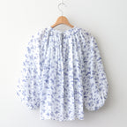 GARDEN GATHER SMOCK #white × bule [no.6766]