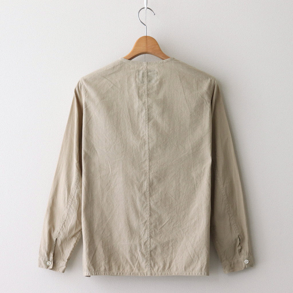 G.D CREW NECK SHIRT JACKET #beige [no.6779]