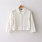 LACE FLOWER JACKET #white [no.6978]