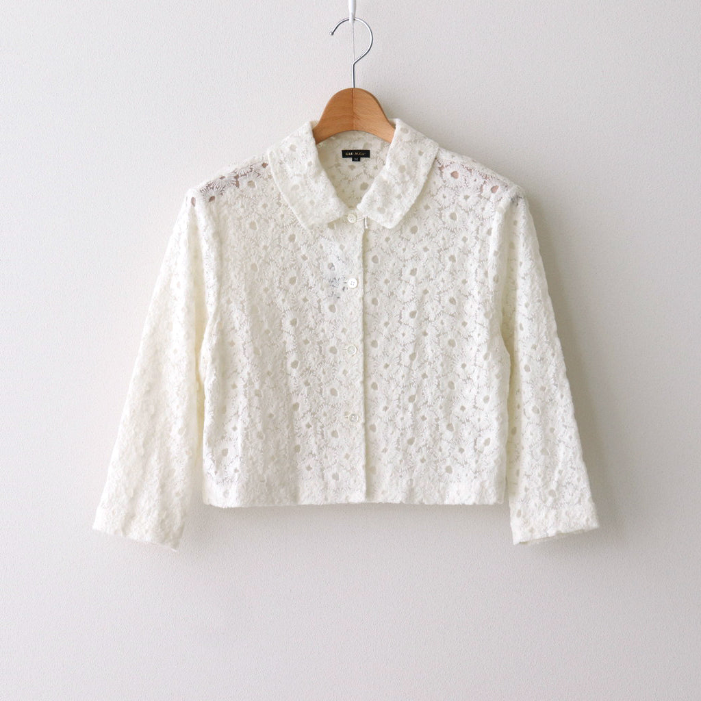 LACE FLOWER JACKET #white [no.6978]