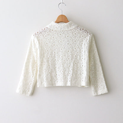 LACE FLOWER JACKET #white [no.6978]