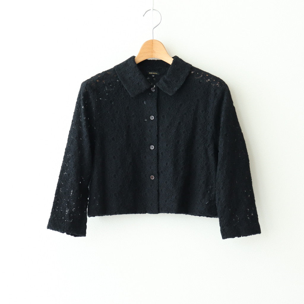 LACE FLOWER JACKET #black [no.6978]