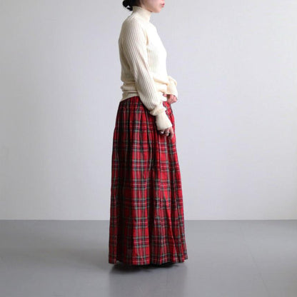 LONG GATHER SKIRT #royal stewart [no.6957]