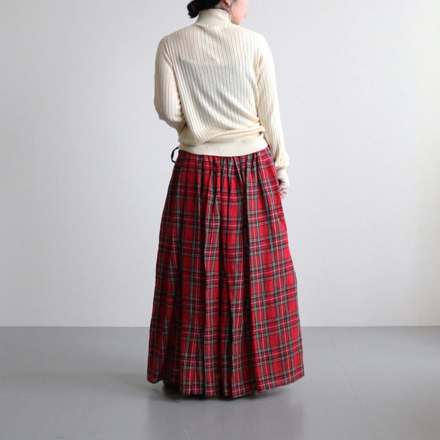 LONG GATHER SKIRT #royal stewart [no.6957]