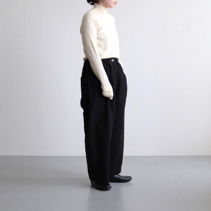 Chambon Cotton Pants #BK [A232242PP696]