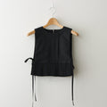ひとつぶの砂 tucked kraplap vest #black [TLF-224-ve002-rpc]