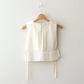 ひとつぶの砂 tucked kraplap vest #ecru [TLF-224-ve002-rpc]