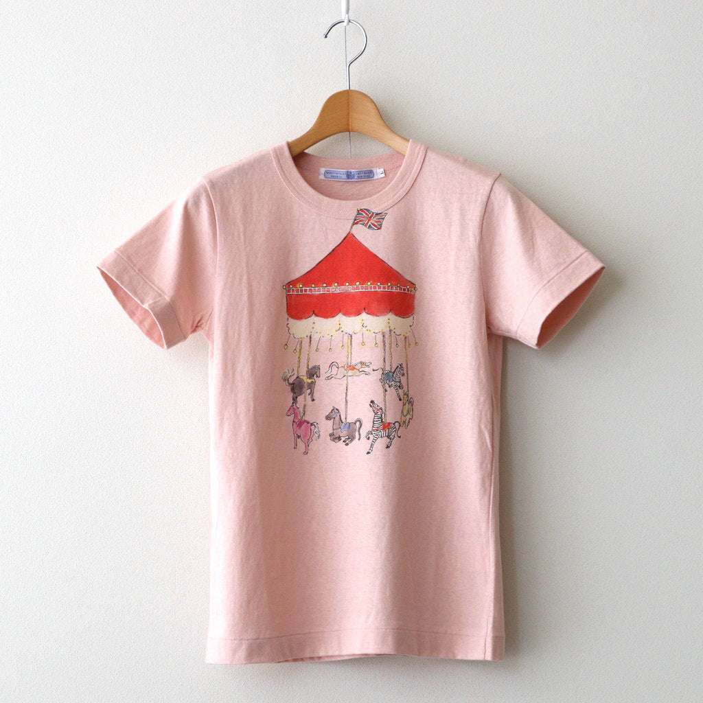 MERRY-GO-ROUND T-SHIRT #pink [no.6878]