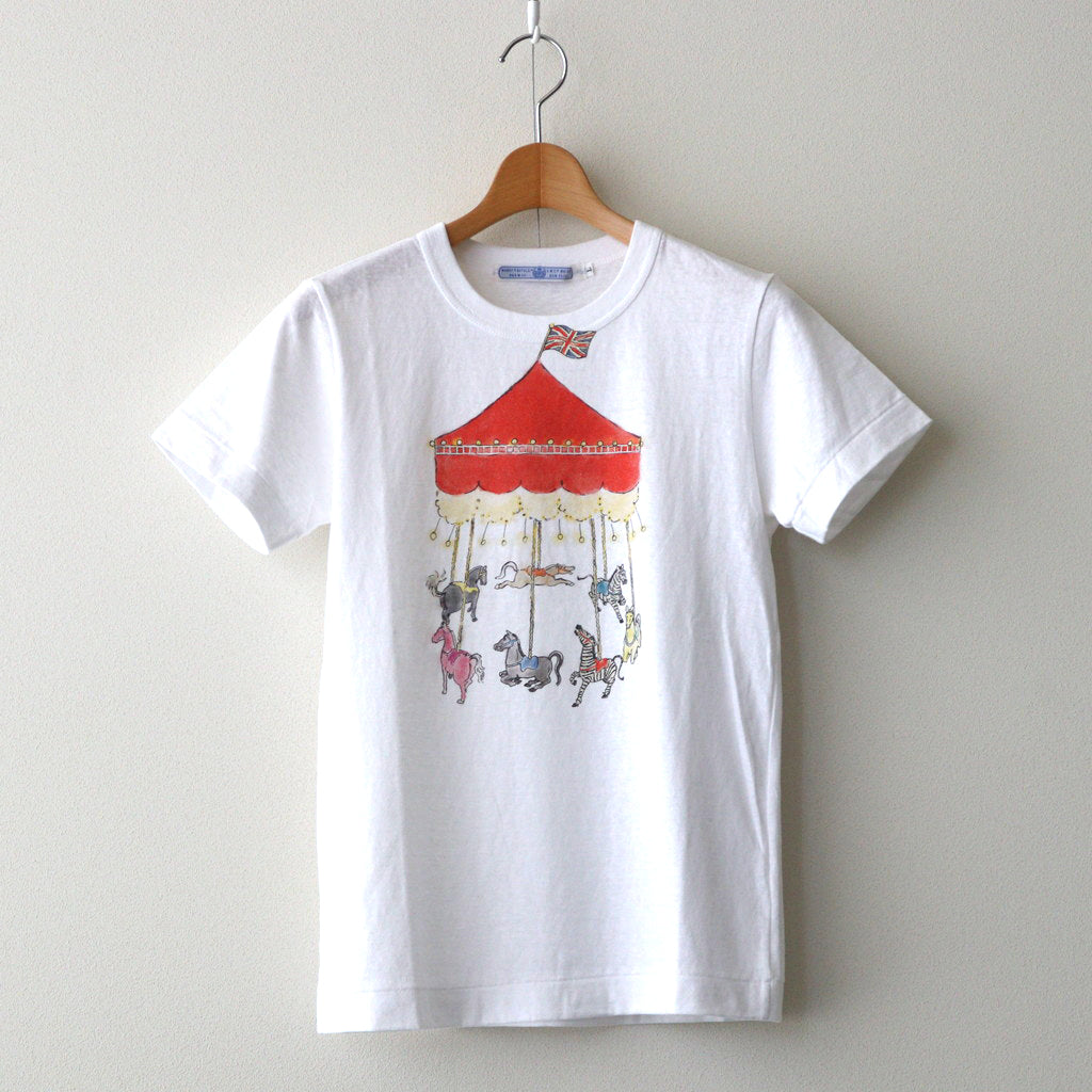 MERRY-GO-ROUND T-SHIRT #white [no.6878]