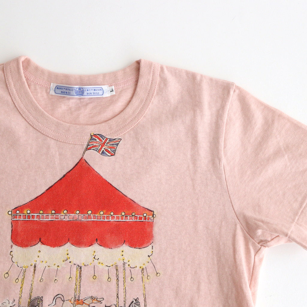 MERRY-GO-ROUND T-SHIRT #white [no.6878] – DOKODO