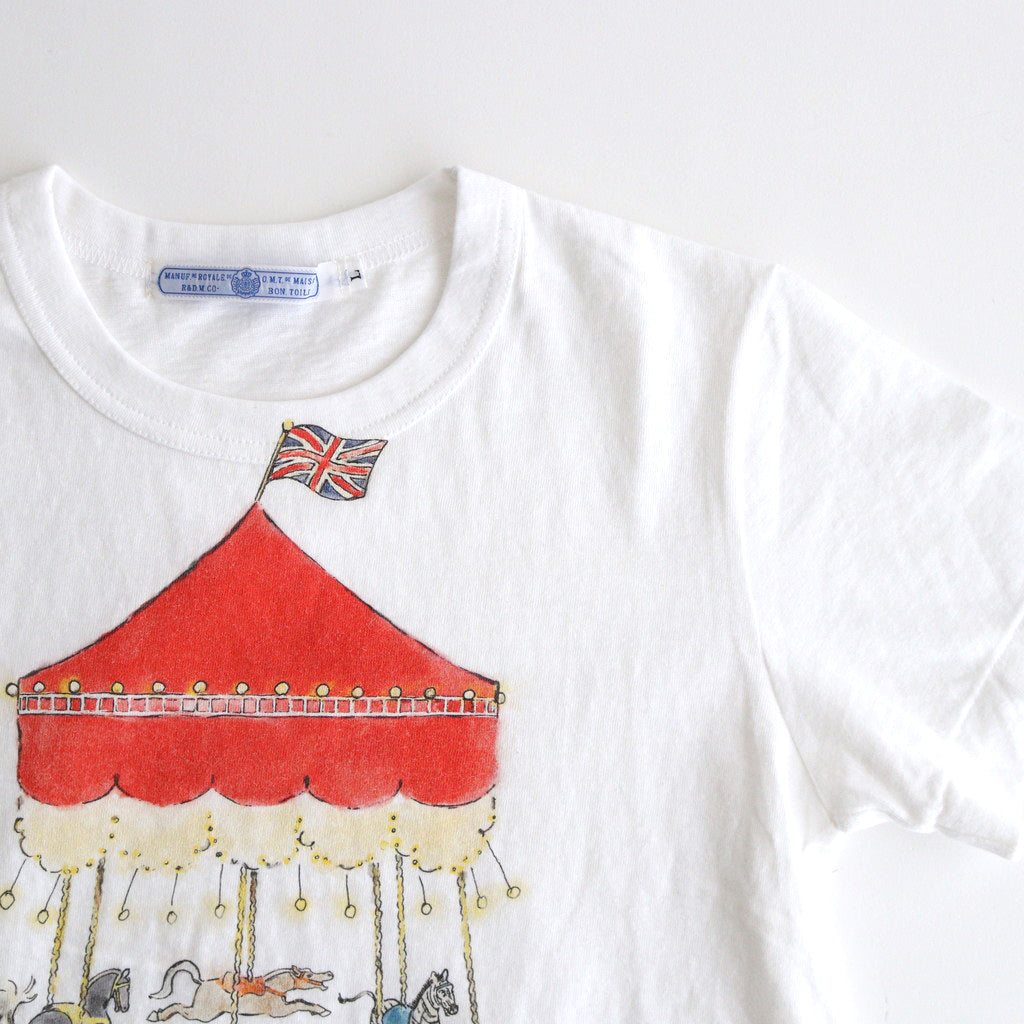 MERRY-GO-ROUND T-SHIRT #white [no.6878] – DOKODO