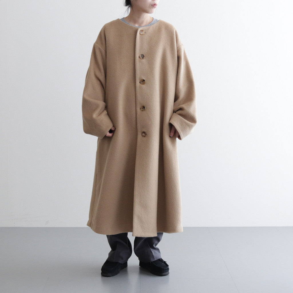 時雨る森 wide coat #camel [TLF-124-co002-as] – DOKODO