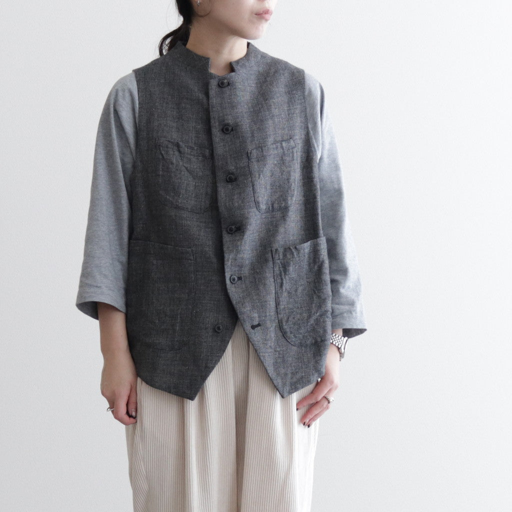 路傍の月 logger vest #black [TLF-124-ve001-lws]