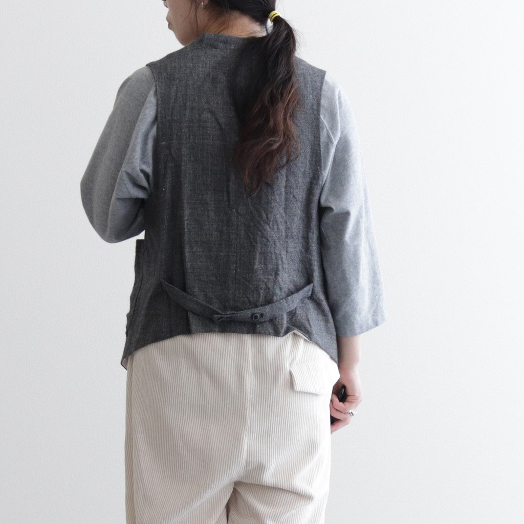 路傍の月 logger vest #black [TLF-124-ve001-lws]
