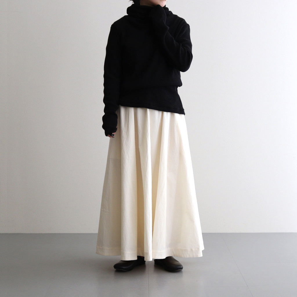 Circular skirt #ecru [TLF-125-sk001-tp]