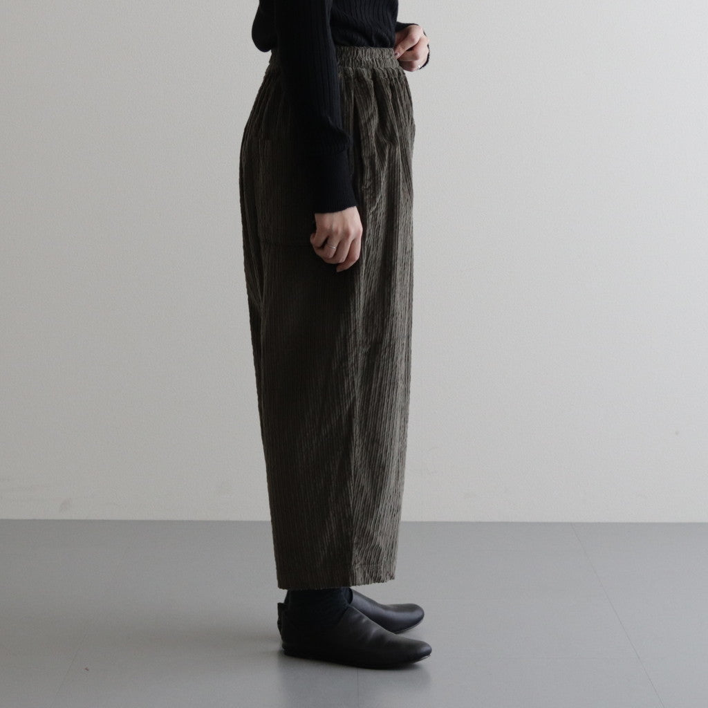 Double Corduroy Tuck PT #025 Khaki [US234PT023]
