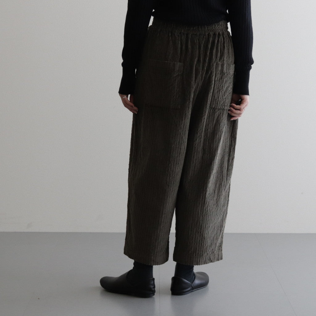 Double Corduroy Tuck PT #025 Khaki [US234PT023]