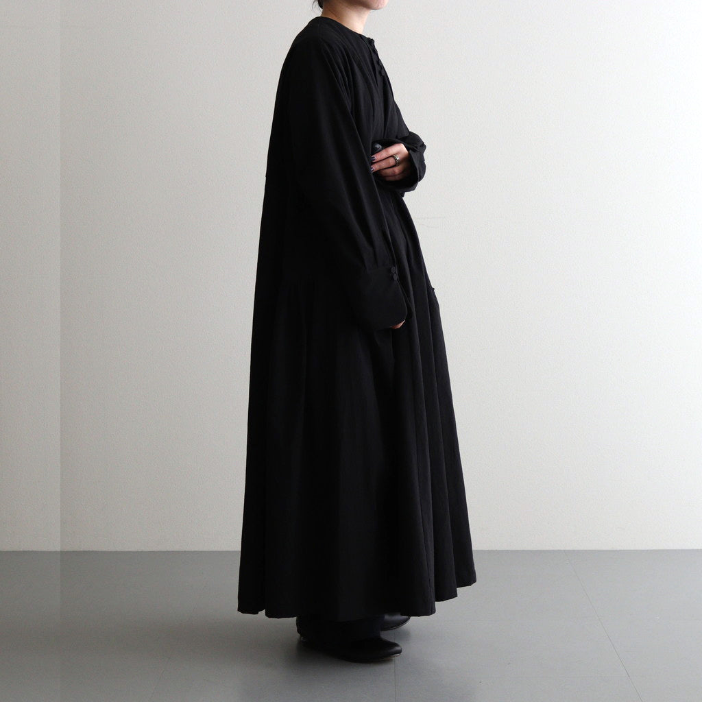 Layered tuck dress #black [TLF-125-op005-tp]