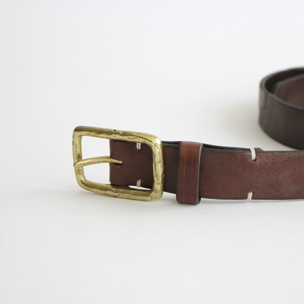 MONTANA LEATHER BELT (32mm） #choco [no.6389]