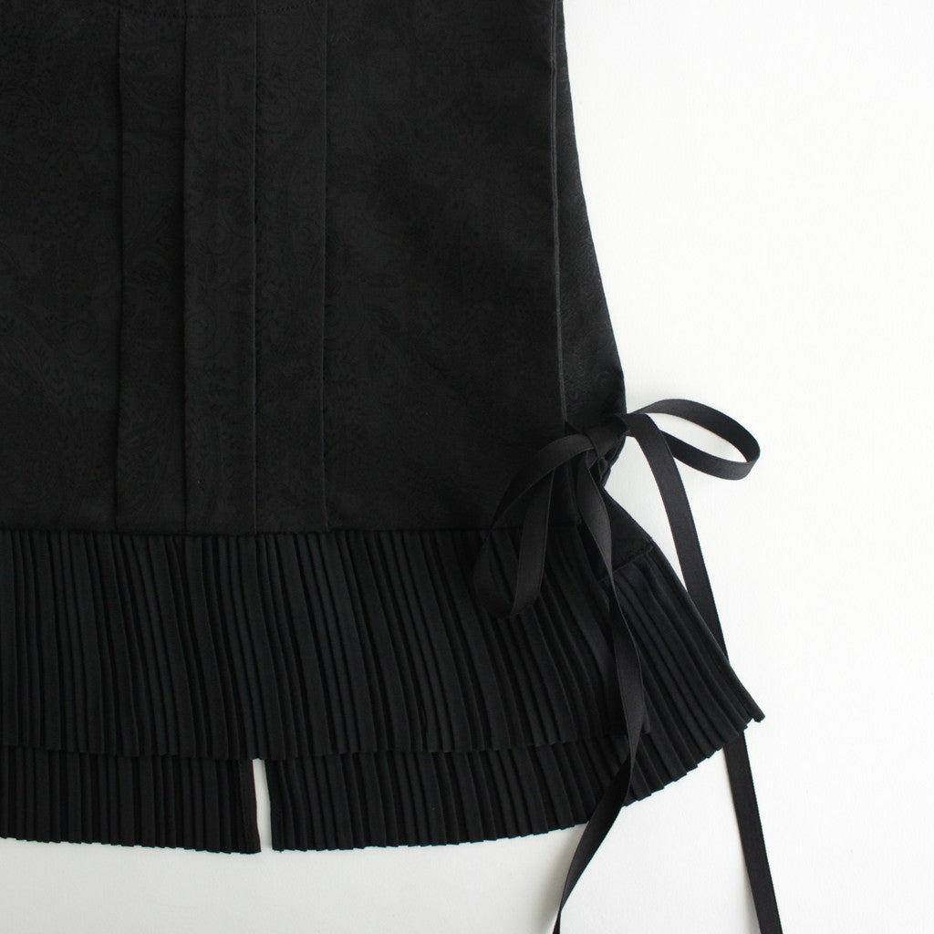ひとつぶの砂 tucked kraplap vest #black [TLF-224-ve002-rpc]