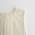 ひとつぶの砂 tucked kraplap vest #ecru [TLF-224-ve002-rpc]