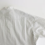 明滅する春 half sleeve shirt dress #white/black [TLF-224-op017-gp]