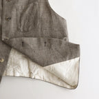 路傍の月 logger vest #stone gray [TLF-124-ve001-lws]