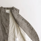 路傍の月 logger vest #stone gray [TLF-124-ve001-lws]