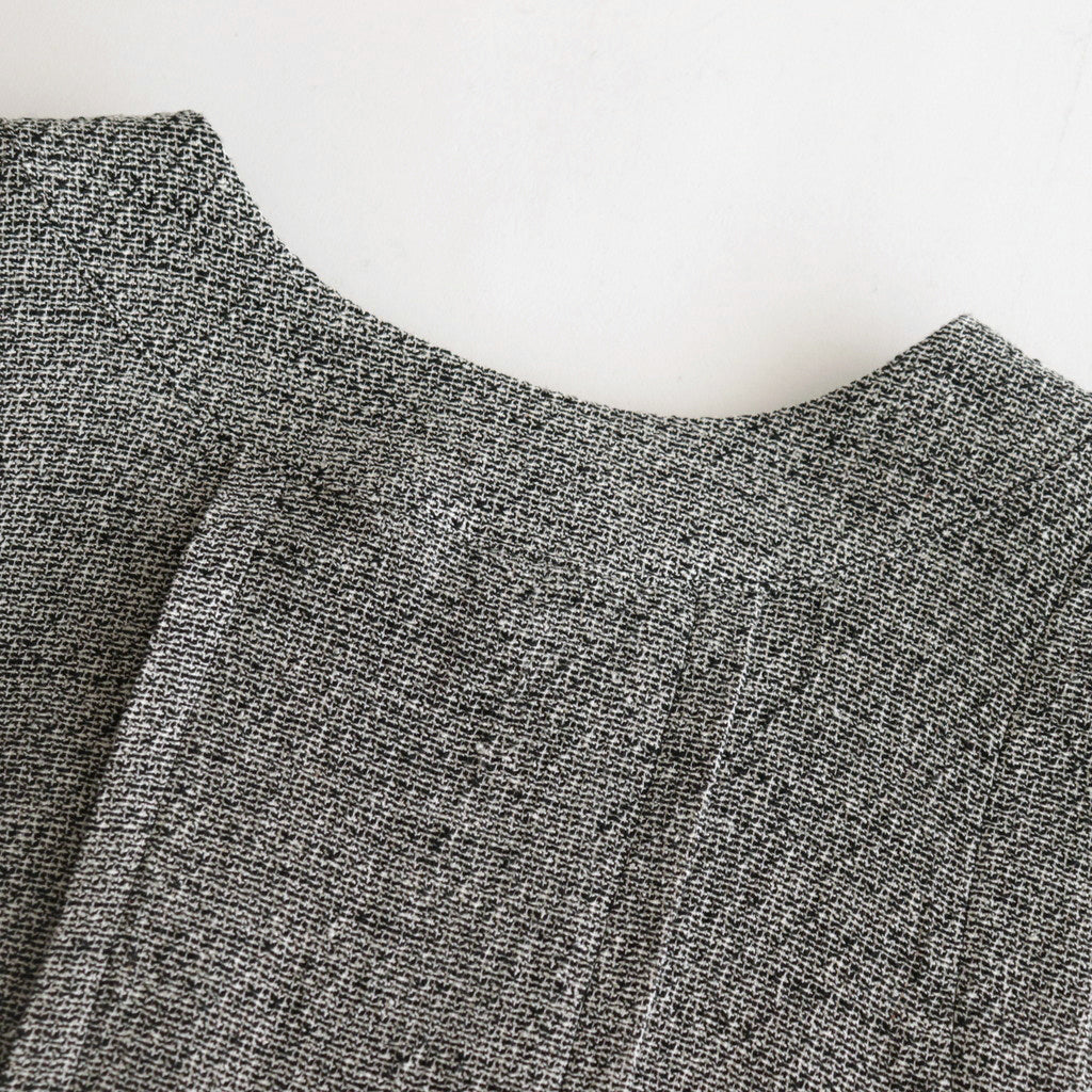 陽射しの影 sleeveless tablier robe #black [TLF-124-sk005-lst]