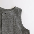 陽射しの影 sleeveless tablier robe #black [TLF-124-sk005-lst]