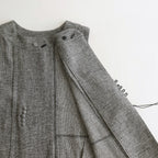 陽射しの影 sleeveless tablier robe #black [TLF-124-sk005-lst]