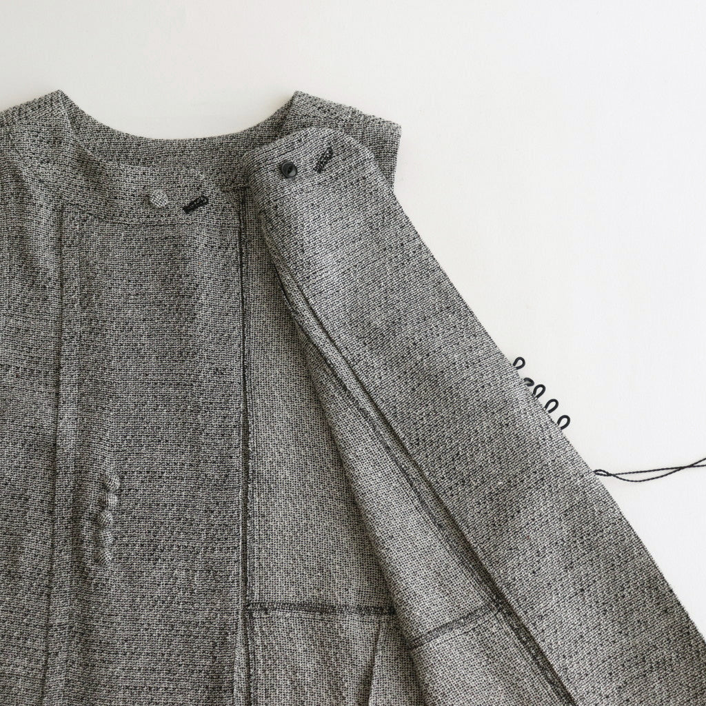 陽射しの影 sleeveless tablier robe #black [TLF-124-sk005-lst]
