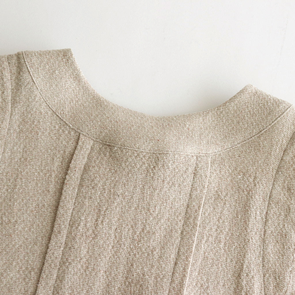 陽射しの影 sleeveless tablier robe #beige [TLF-124-sk005-lst]