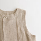 陽射しの影 sleeveless tablier robe #beige [TLF-124-sk005-lst]